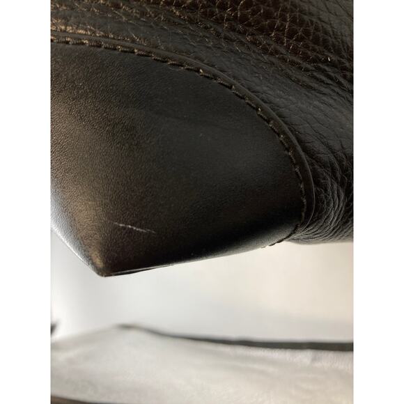 MICHAEL KORS, BLACK PEBBLED LEATHER LARGE TOTE SHOULDER BAG - Picture 12 of 12